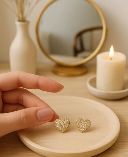 Twinkle Heart Glow Studs